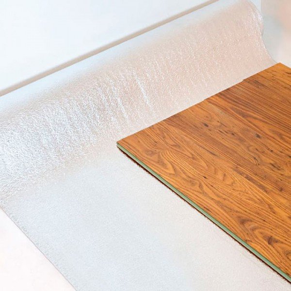 base aislante suelo con aluminio