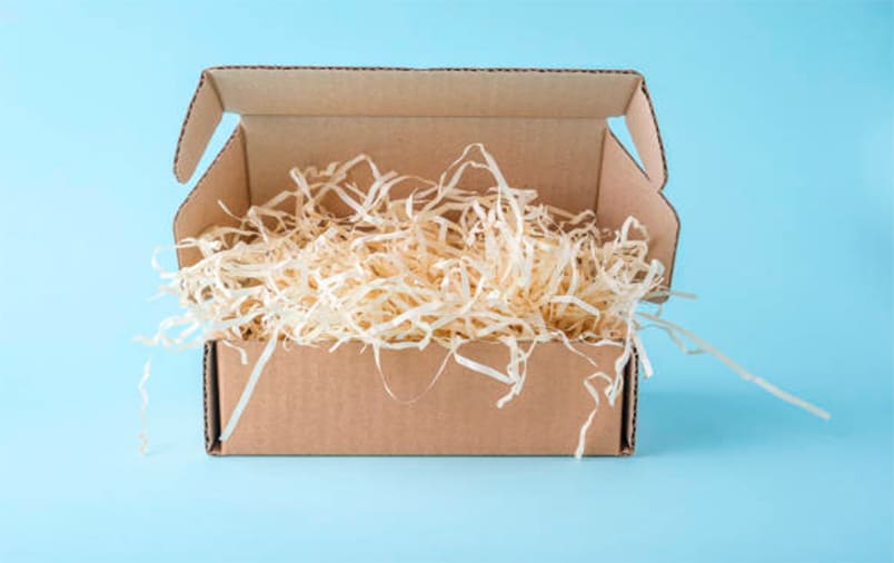Viruta madera caja carton